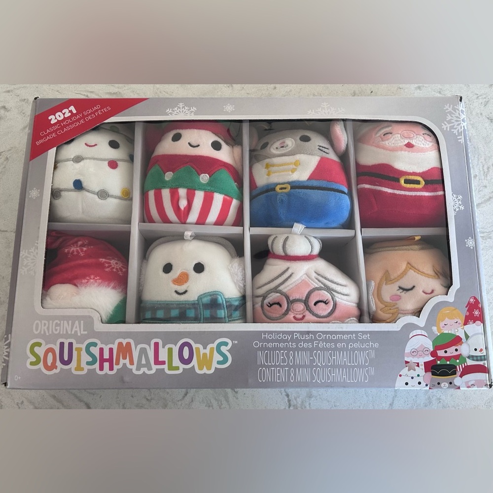 Squishmallows Plush Ornament set 2021